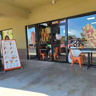 Outside