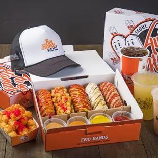 Our Mega Box Combo with a side of Dirty Fries!