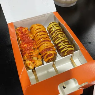 Potato Dog, Spicy Dog, Classic Dog