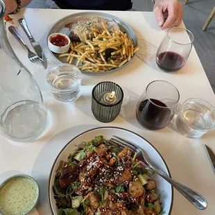 Steak &amp; fries &amp; a chicken bowl