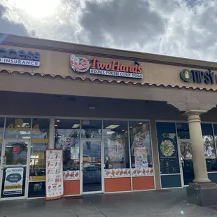 the front of the restaurant