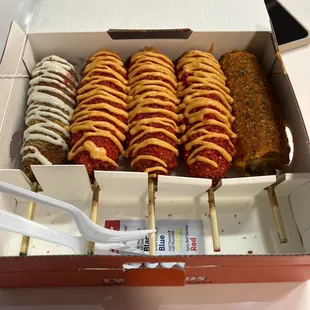 Two Hands Dog, 3 Spicy Dog and Elote