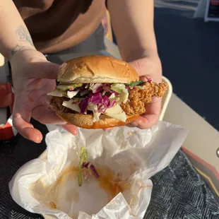 The Hot Mess - Hot Honey Chicken Sandwich