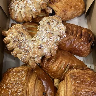 Bear Claw, Chocolate, Blueberry, Apple  and Dulce de Leche Croissants! YUMMY!
