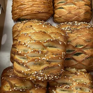 Hash Brown Croissants and thee BEST spinach and feta had to get 4 of those cause I don't like to share!