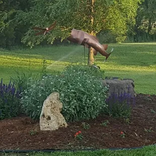 Berm planted for spring