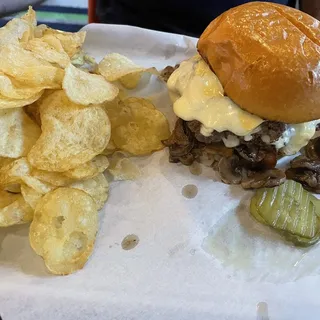 Mushroom Swiss Burger