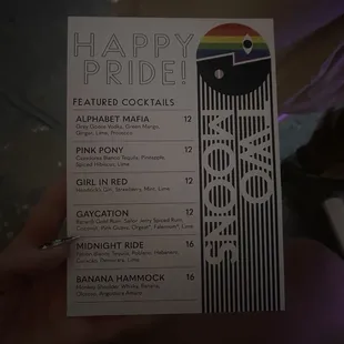 Pride month drinks