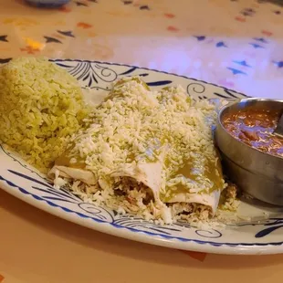 Poblano Chicken Enchiladas