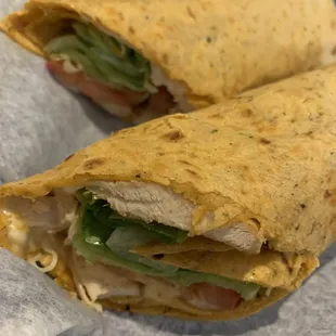 Grilled chicken wrap