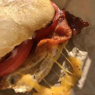 St johns breakfast sandwich add bacon