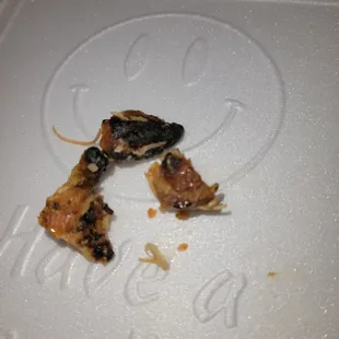 Burnt chicken