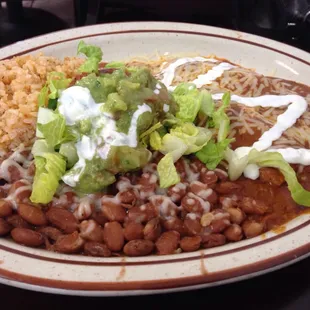 Cheese Enchiladas Plate