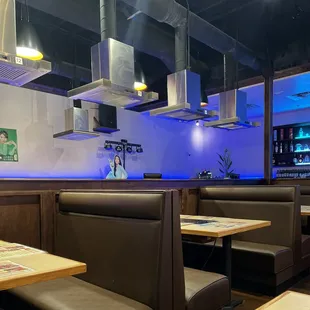 Portion of the dining area
