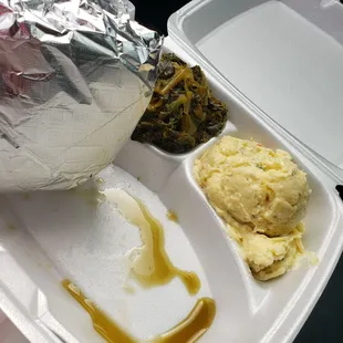 ows a container of food