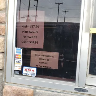 Service window