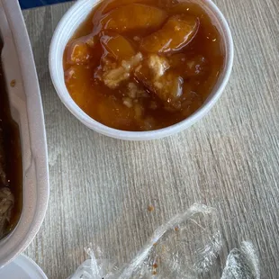 Peach cobbler