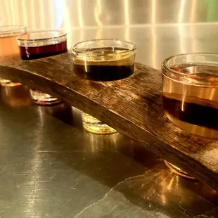 Watermelon, Blackberry, Strawberry, and Huckleberry. The first three were good and I would order them again.