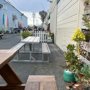 Outside sitting area