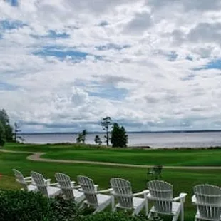 view from country club/reception room