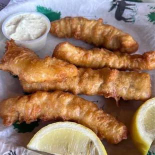 Summit Battered Walleye Fingers ($12.99) Actually on App area of menu-5 pieces of wild caught walleye (sorry-photo doesn't show it off well)