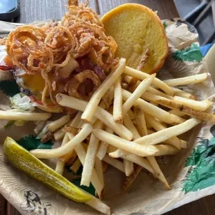 Black &amp; Bleu burger