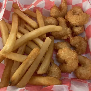 Shrimp and fries