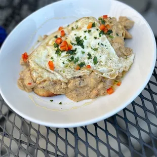 Biscuits and Creole Sausage Gravy
