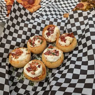 a variety of appetizers