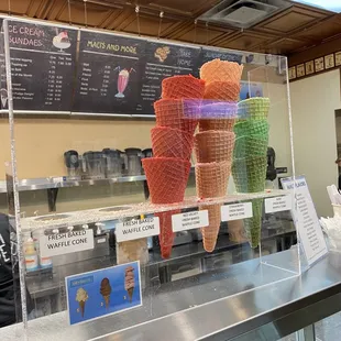 Fun colorful cones!
