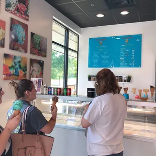 Ice cream and toppings