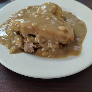 Half hot beef.