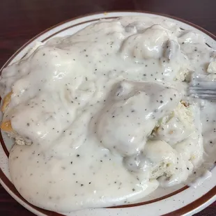 Full Biscuits &amp; Gravy plate!