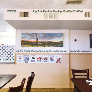 sushi and sashimi, interior