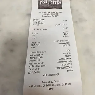 Receipt