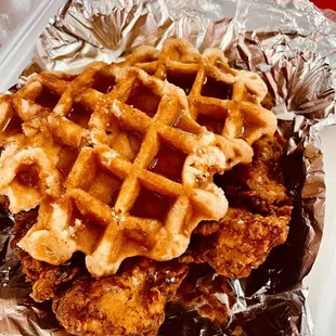 Chicken and waffles!