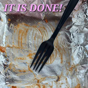 Ate and left no crumbs