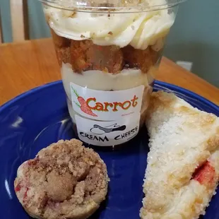 Yummy choices, but the Carrot Cake Cup reigned SUPREME