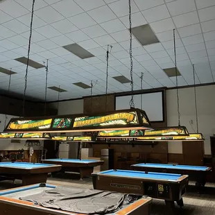 a billiards room