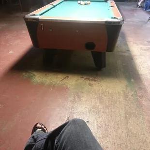 a pool table