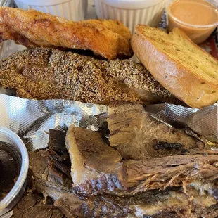 Brisket and Catfish