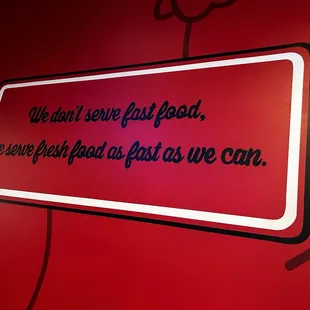READ THE SIGN. It&apos;s NOT fast food. Have patience or take yourself somewhere else  peacefully !!!