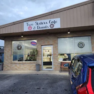 the front of the restaurant