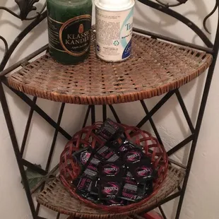 Condoms in the bathroom - all extra large