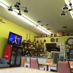 a view of the dining room