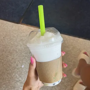 Coconut flavor boba drink