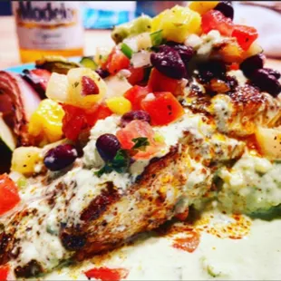 Seared Chicken with Pineapple Relish