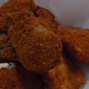 Jalapeno poppers, close-up.