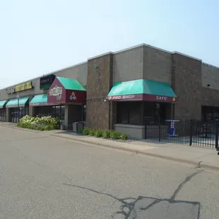 Outside of the building, view looking southwest.