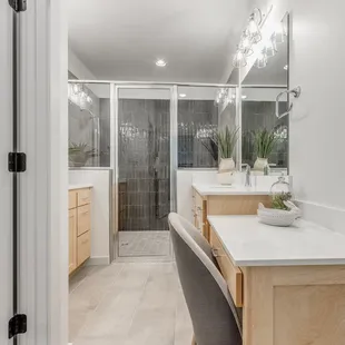 Primary bathroom in our Walker floorplan.